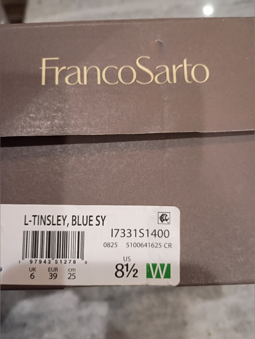 Franco Sarto Navy Patent Mary Jane Flats with Strap Women's Size 8.5 - Picture 7 of 8